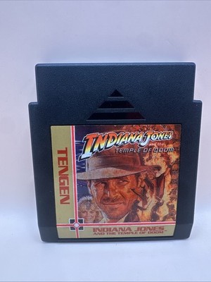 ''INDIANA JONES & TEMPLE OF DOOM'' Nintendo Video Game Cartridge (NES 1989) TESTED