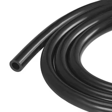 Vacuum Silicone Pipe 10mm (3/8") ID 16mm OD 3mm Thick Wall Pipe 10 Feet Black