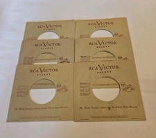 45 RPM 7" RECORD SLEEVES CO. SLEEVE 6 PACK SEE PHOTO RCA/Victor Records SLV394
