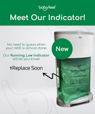BIO Refills Compatible with DEKOR CLASSIC Diaper Pails 100% Compostable 4 Pack