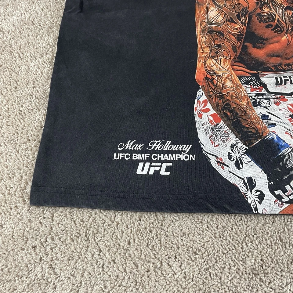 Camisa Max Holloway Para Hombre Grande BMF UFC Champion Negra MMA Negra E218 Foto 3 de 4