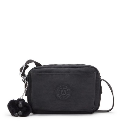 Kipling Mini Schultertasche Crossbody ABANU in BLACK NOIR UVP 73£