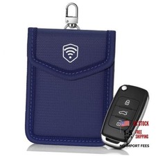 Faraday Pouch for Key Fob, Car Key Fob Signal Blocker Case, Waterproof Blue