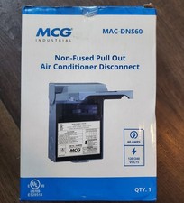 MCG Industrial Enclosed Non-Fused Pullout AC Disconnect 60A 120/240V Waterproof