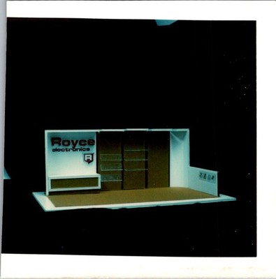 Royce Electronics Booth Model Photograph 1970s Trade Show Display Mockup