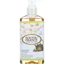 South of France Green Tea Hand Wash 8 Ounce Natural Skin Cleaning Agent