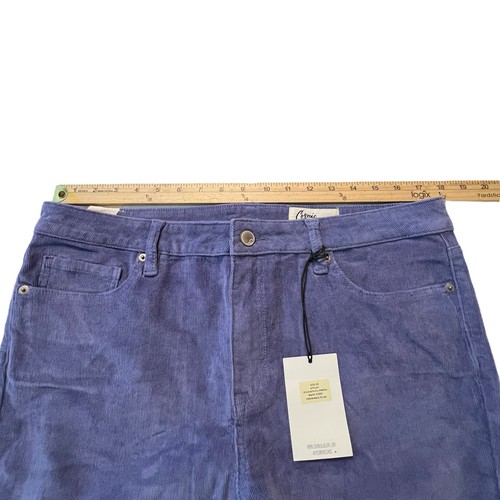 Cosmic Blue Love Periwinkle Plum Cordhose Größe 33 Damen Stretch Neu mit Etikett - Bild 6 von 9