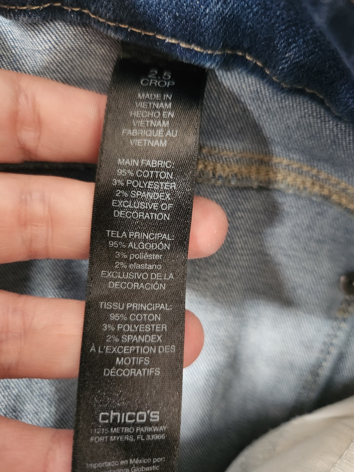 Chicos Patchwork Sz 2.5 Large The So Slimming Gir… - image 9