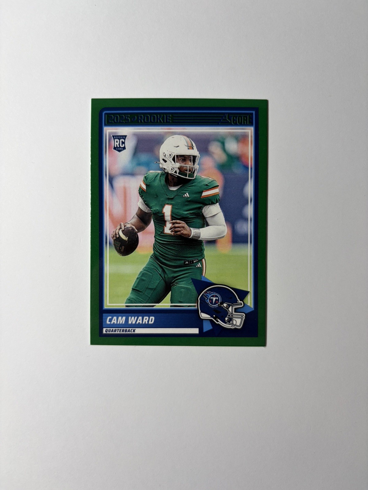 2025 Score - Rookies Cameron Ward #13 Green (RC)