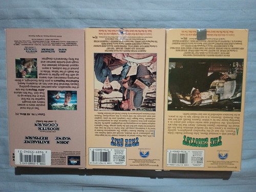 3 John Wayne VHS Movies-True Grit-Rooster Cogburn-The Shootist - Picture 3 of 12
