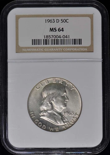1963-D Franklin Half Dollar 50C NGC MS64