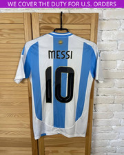 MESSI ARGENTINA JERSEY HOME FOOTBALL SOCCER SHIRT 2024 ADIDAS CAMISETA MEN sz XS
