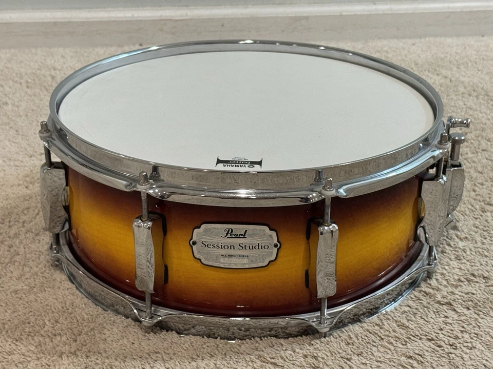 Pearl Session Studio 14 X 5.5” Snare Drum Set All Birch Sunburst Lacquer - Image 3 of 4