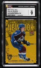 2021 Fleer Ultra Rookies Gold Speckled Rainbow Foil Alex Newhook CGC 9 Mint 10uh