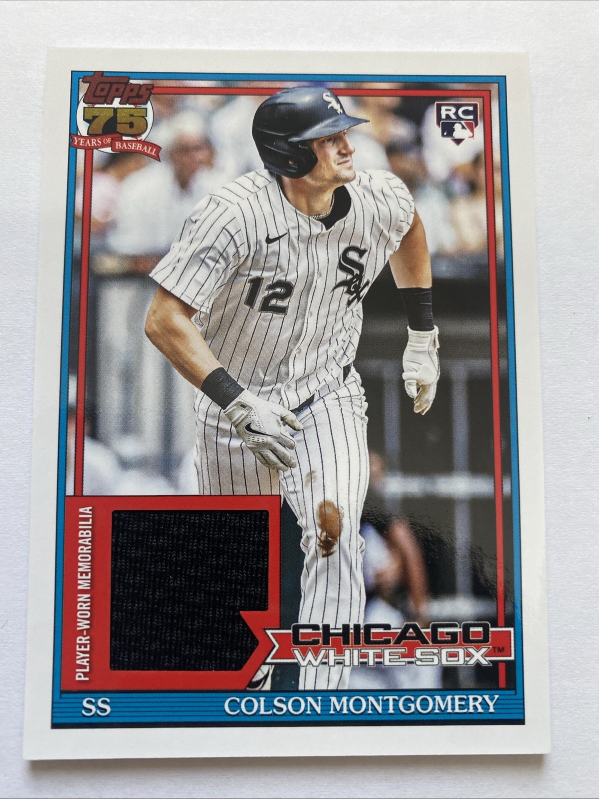 2026 Topps 1991 Topps Relic Colson Montgomery RC #91R-CMO Chicago White Sox