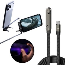 Fast Charging Foldable Bracket Data Cable 2-in-1 Data Wire Foldable Phone Tablet