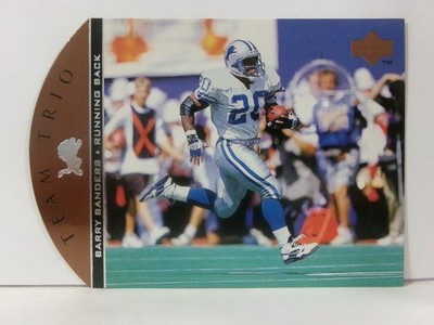 1996 Upper Deck Team Trio Barry Sanders #TT78 HOF