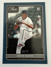 2022 Jhoan Duran Panini RC  /32 Three & Two Phillies #124 Rookie 