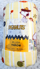 Brand New PEANUTS HARVEST SNOOPY FALL 5'x6ft Oversized Plush THROW The Big One