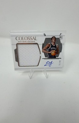 2021-22 Panini National Treasures - Colossal Material Autographs Day'Ron Sharpe