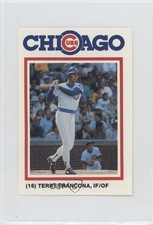 1986 Gatorade Chicago Cubs Terry Francona #16 0au4
