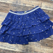 Boden Tiered Polka Dot Skort Girls 9-10Y Pull On Stretch Casual Summer