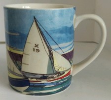 Poole Pottery 1930's Sailing Image Mug , Cup.