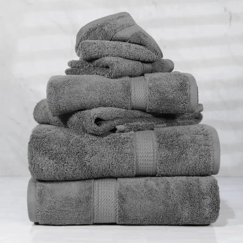 NEW! Superior Egyptian Cotton Pile Heavyweight 6-Piece Towel Set - 6-Piece Set - Image 2 of 4