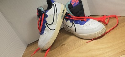Nike Air Force 1 React DIMSIX Astronomy Blue Sneakers Shoe sz 8 Men's CD6960-101