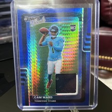 2025 Panini Donruss Optic - Donruss Threads Cam Ward Blue Hyper Prizm (MEM, RC)