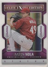 2014 Elite Extra Edition Prospects Status Purple Die-Cut /150 Aaron Nola #7 1j2