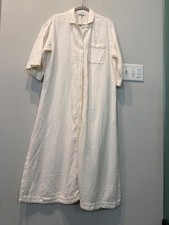 MADEWELL Double Gauze Button Long Cream Cover Up Maxi Dress M