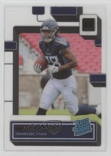 2022 Panini Clearly Donruss Rated Rookie Gold Hassan Haskins #92 0b3