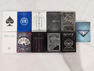 Illusionist Playing Card Lot Of 9, Bicycle, Tally-Ho, Artifice, Madison