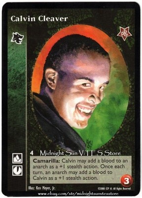 Calvin Cleaver Gangrel Twilight Rebellion V:TES VTES Vampire CCG