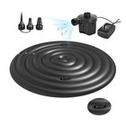 Upgraded 4-6FT Inflatable Hot Tub Cover Round, with Air Pump, with Handle, 