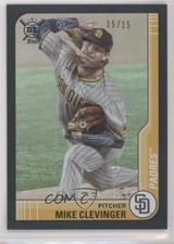 2021 Topps Big League Veterans & Rookies Black Foil 15/15 Mike Clevinger 3f4