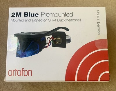 Ortofon 2M Blue Premounted on SH-4 Black Headshell Open Box