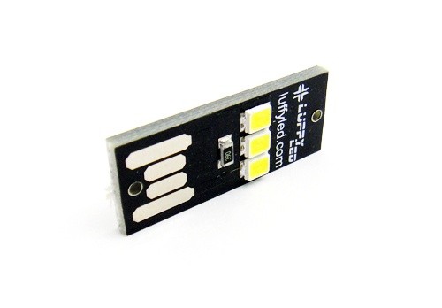 Mini Tragbar USB Power 3 SMD LED 80lm Nachtlicht PC Laptop Lesen 6000K Weiß - Bild 4 von 9