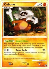 Damaged, English Pokemon Regular Cubone - 60/102 - Common HS - Triumphant on eBay