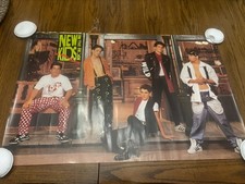 VTG NEW KIDS ON THE BLOCK POSTER 1990 GROUP Pop culture Big Step 35x23