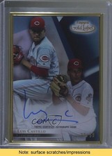2018 Topps Gold Label Framed Blue /50 Luis Castillo #FA-LC Auto READ nf0