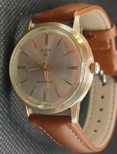 VINTAGE ELGIN GOLD Plated  WRIST WATCH 823 17 JEWELs Runs Good