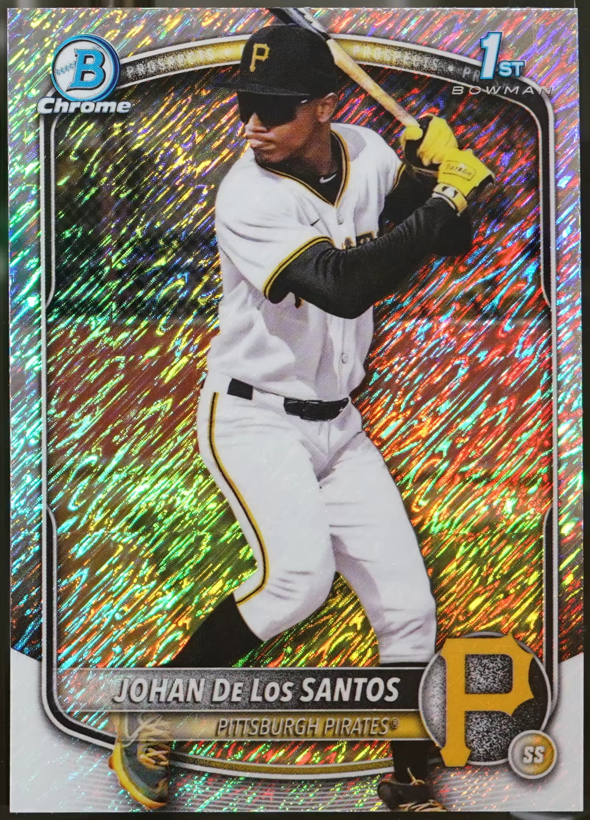 2025 Bowman Chrome - Prospects Shimmer Baseball Johan De Los Santos #BCP-163 NM