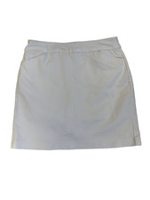 Croft  Barrow Women's 8 White Effortless Stretch Skort Preppy Academia Active