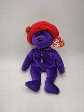 Ty Beanie Baby💜RUBY The Bear 8.5" Stuffed Plush New MWMT's