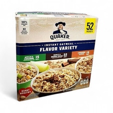 Quaker Instant Oatmeal Variety Pack, 1.51 oz 52-Count