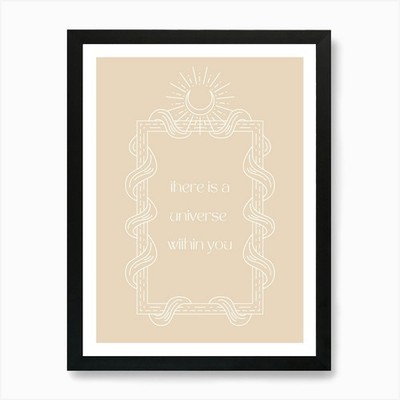 There Is A Universe Within You Kunst Gerahmtes Wandbild Poster Leinwanddruck Bild