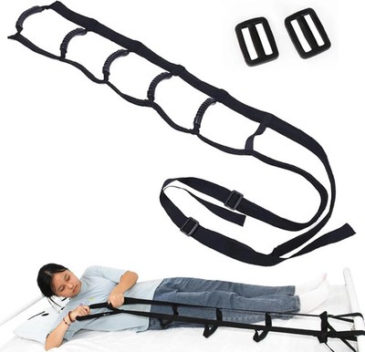 Bed Ladder Assist Pull up Sit up with 6 Handles, Adjustable Rope Bed Ladder Stra