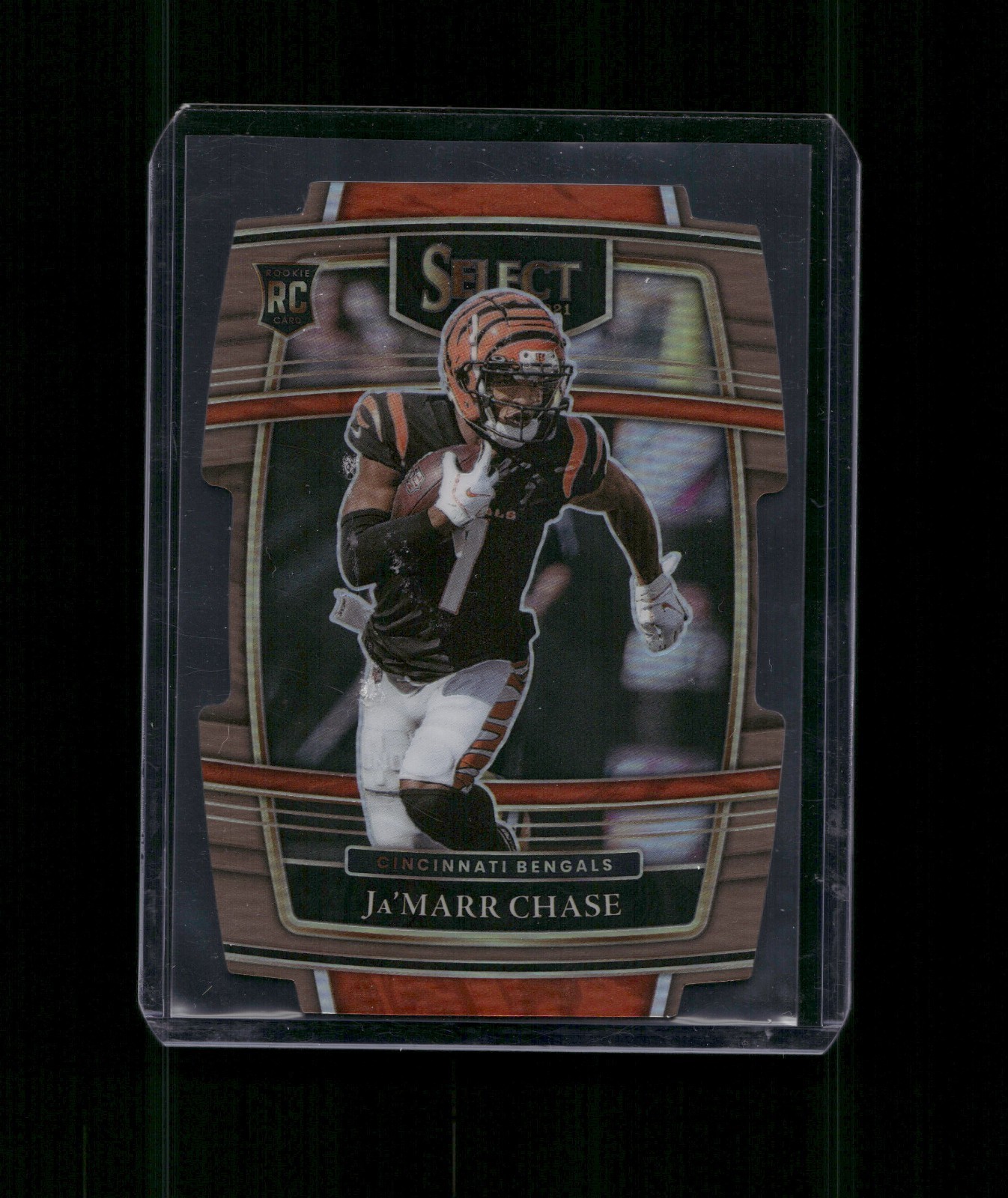 2021 Panini Select Ja'Marr Chase #47 Copper Prizm Die-Cut Rookie RC /199
